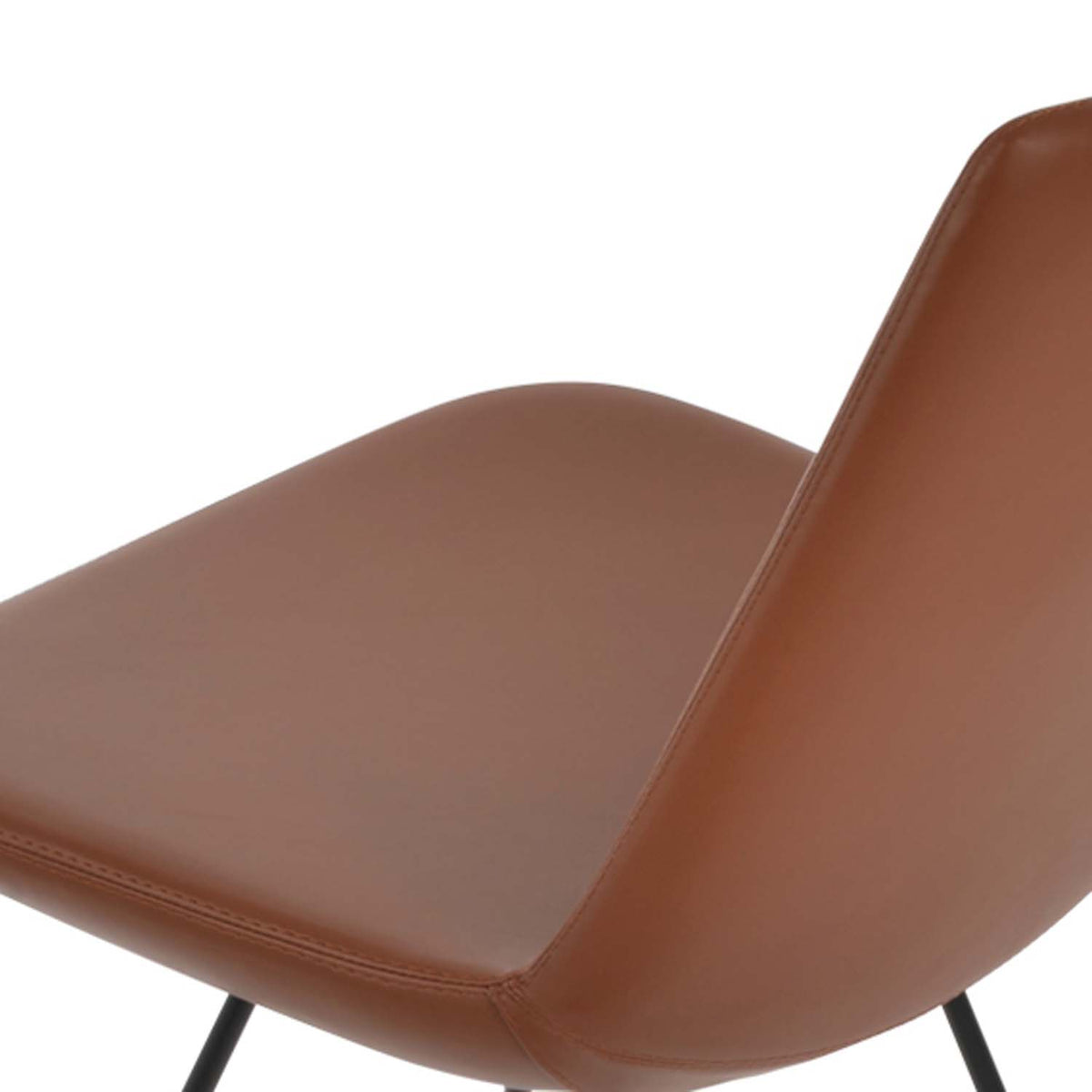 Eiffel Wire Bar Stool-Leather by SohoConcept, showing closeup view of wire bar stool.