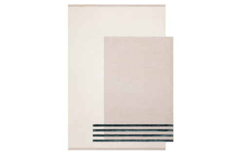 Element 265.001.114 Hand Tufted Rug by Ligne Pure, showing front view of element 265.001.114 hand tufted rug.