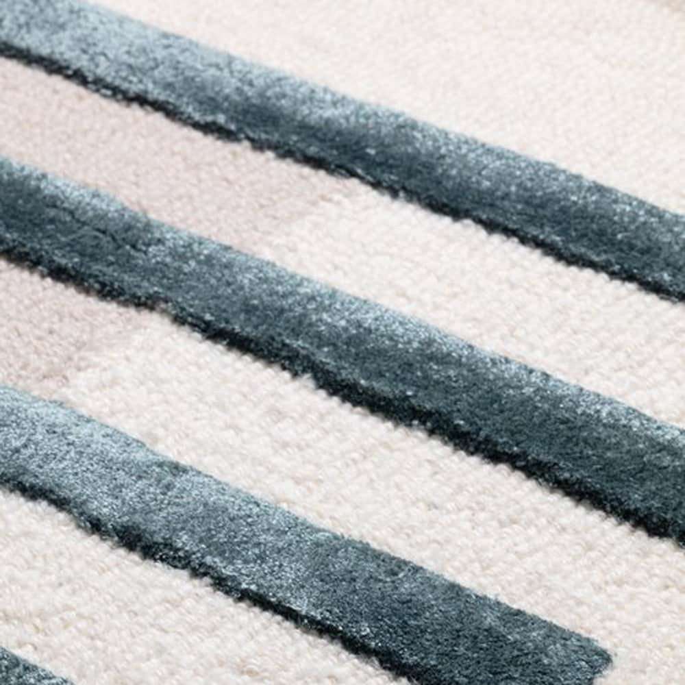 Element 265.001.114 Hand Tufted Rug by Ligne Pure, showing closeup view of element 265.001.114 hand tufted rug.