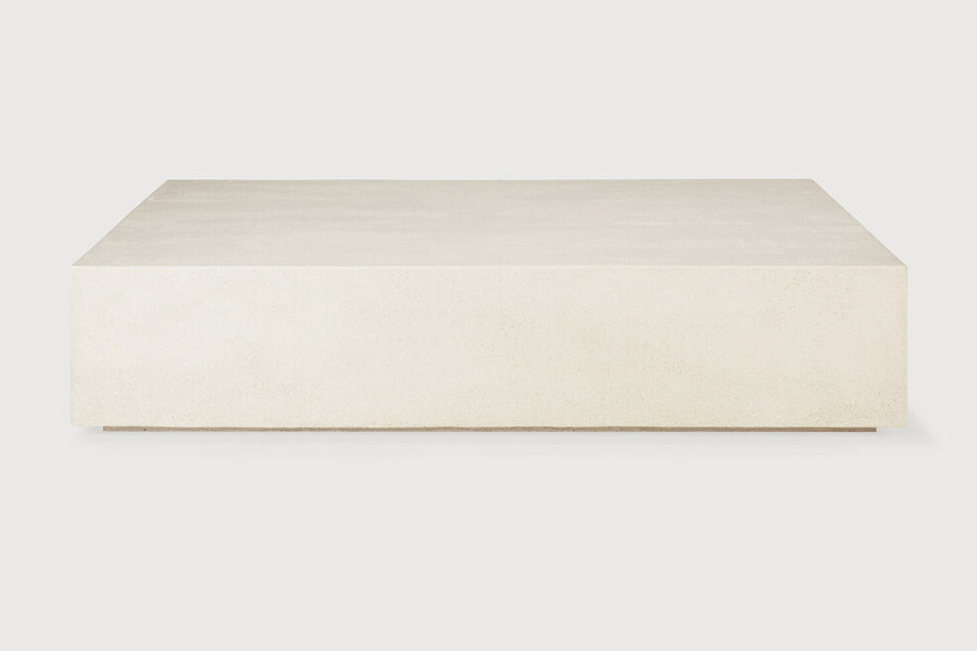 Elements Coffee Table by Ethnicraft, showing front view of elements coffee table.
