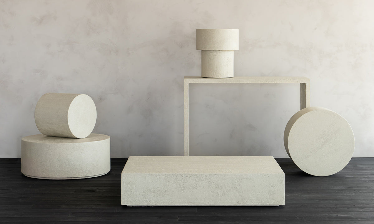Elements Coffee Table by Ethnicraft, showing elements coffee table in live shot.