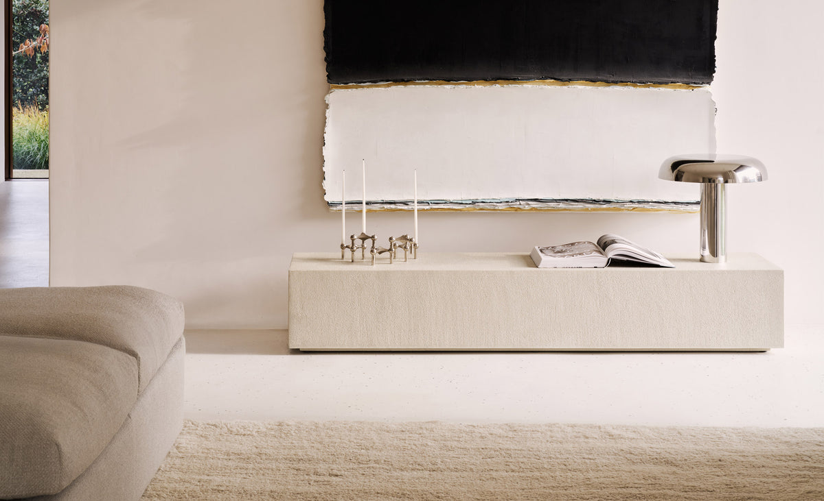 Elements Floor Shelf by Ethnicraft, showing elements floor shelf in live shot.