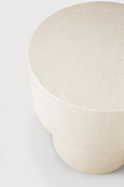 Elements Side Table by Ethnicraft, showing closeup view of elements side table.