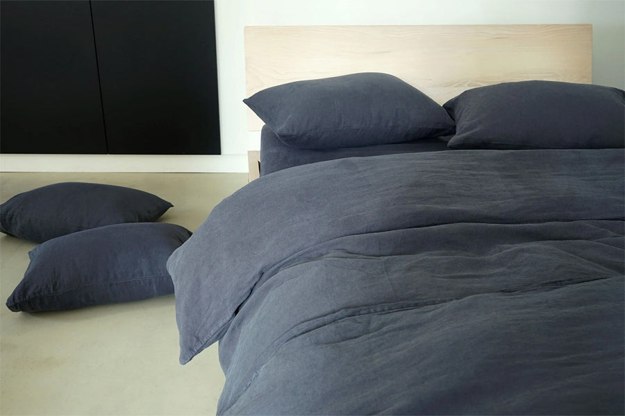 Eli Bedding Collection by Area, showing closeup view of eli bedding collection in live shot.