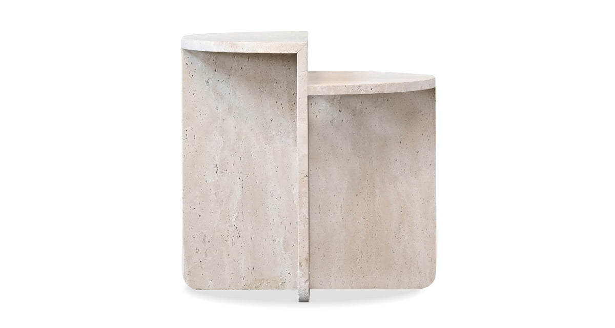 Elio End Table by Mobital, showing front view of elio end table.