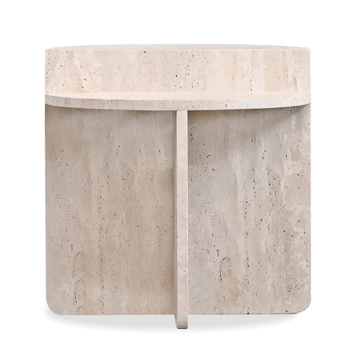 Elio End Table by Mobital, showing front view of elio end table.