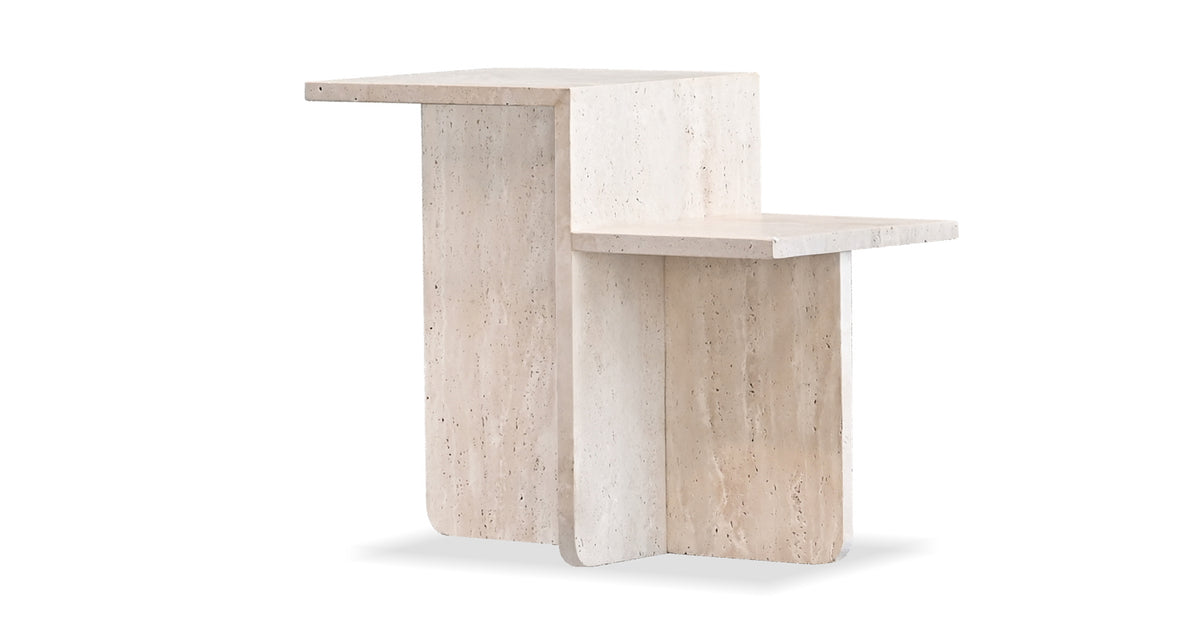 Elli End Table by Mobital, showing angle view of elli end table.