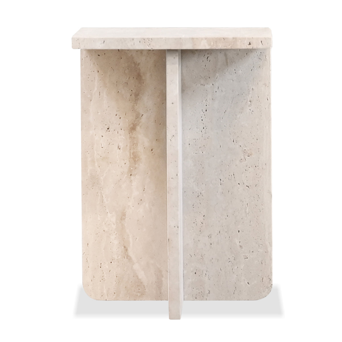 Elli End Table by Mobital, showing front view of elli end table.