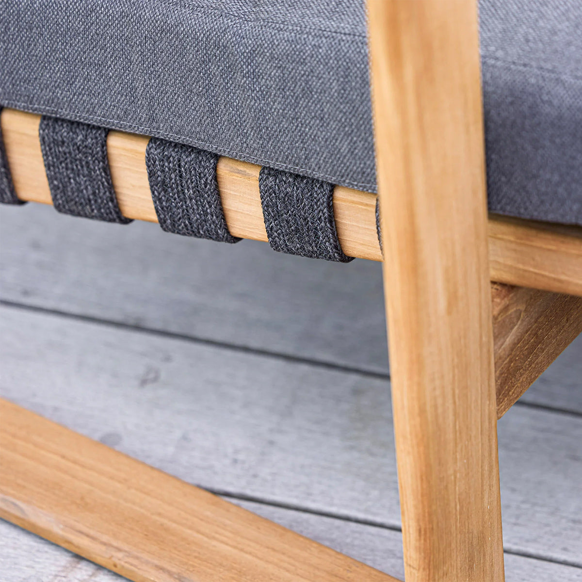 Endless Soft 2-Seater Sofa by Cane-Line, showing closeup view of endless soft 2-seater sofa in live shot.