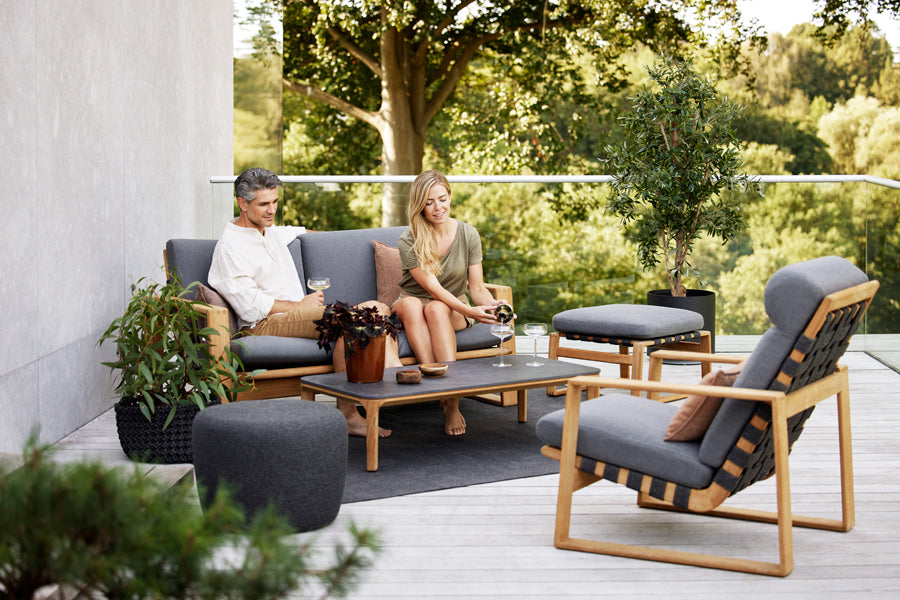 Endless Soft 2-Seater Sofa by Cane-Line, showing endless soft 2-seater sofa in live shot.