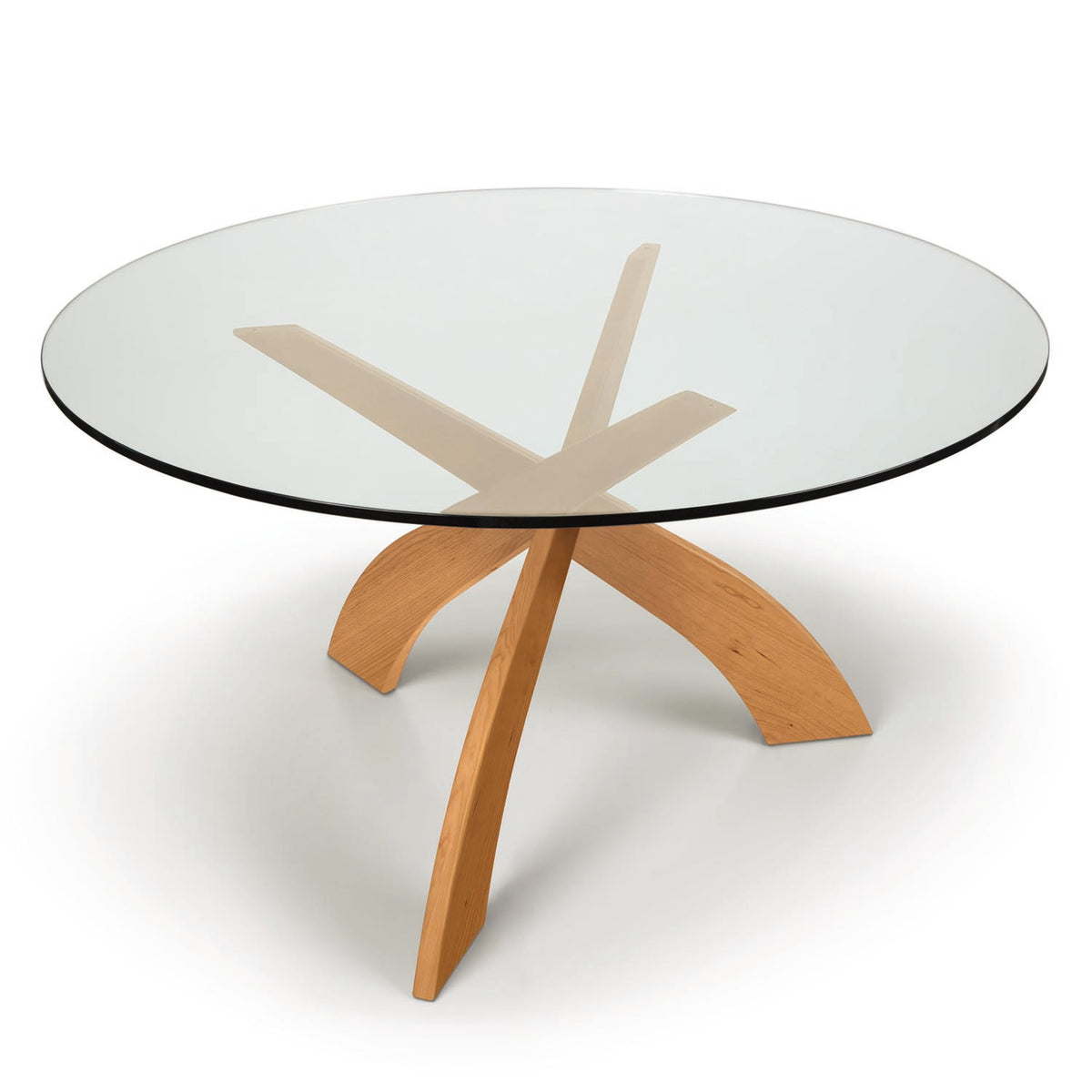 Entwine Dining Table by Copeland Furniture, showing top view of entwine dining table.