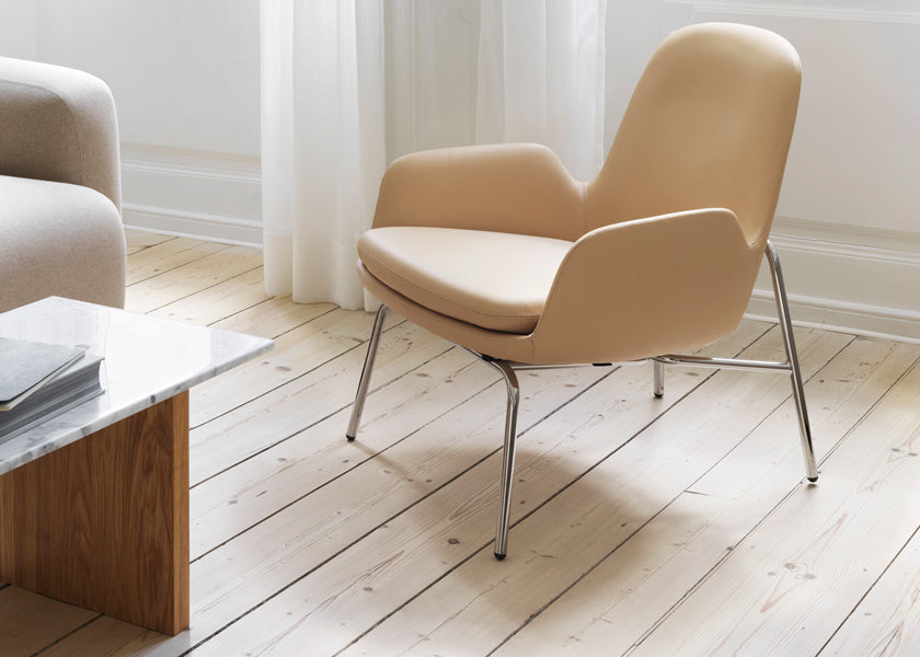 Era Lounge Chair by Normann Copenhagen, showing era lounge chair in live shot.