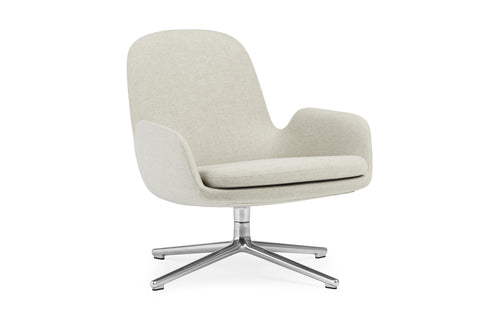 Era Lounge Swivel Alu Chair by Normann Copenhagen - Low, Aluminum, Group 2.