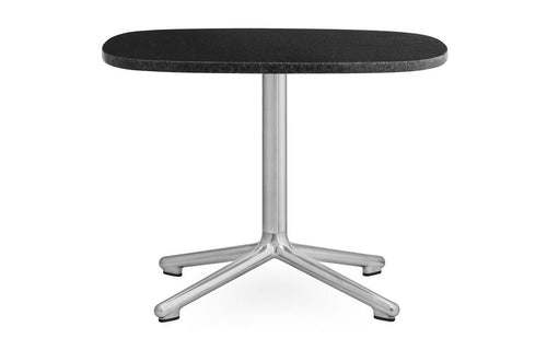 Era Side Table by Normann Copenhagen - Black Granite Top/Aluminum Legs.