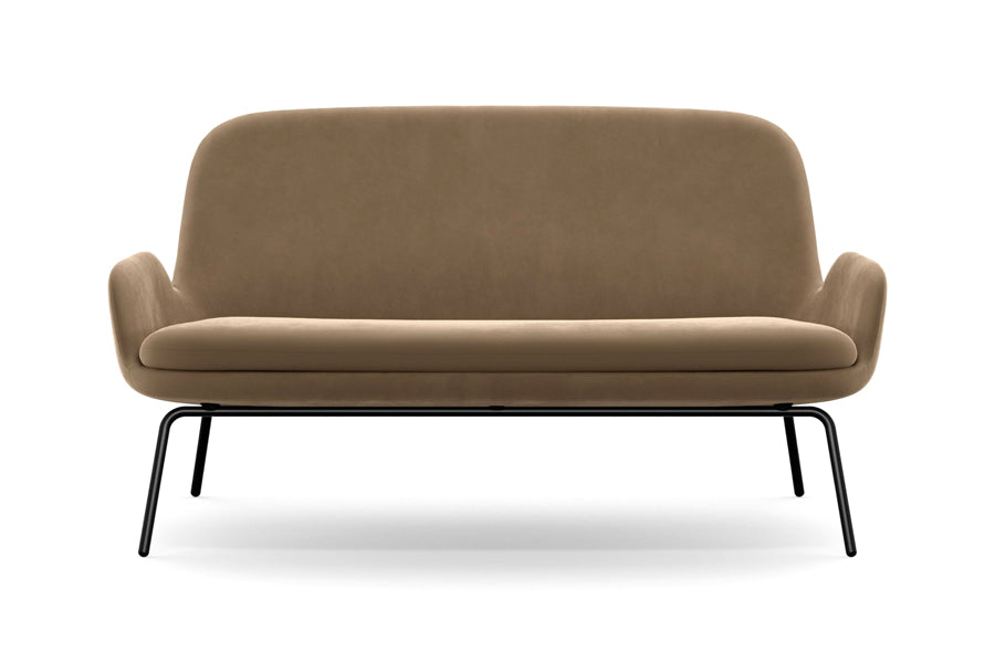 Era Sofa by Normann Copenhagen, showing front view of era sofa in black powder coated steel/group 4.