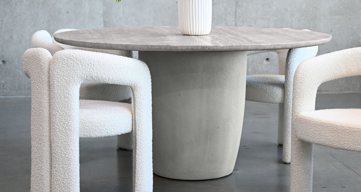 Erden Dining Table by Mobital, showing erden dining table in live shot.