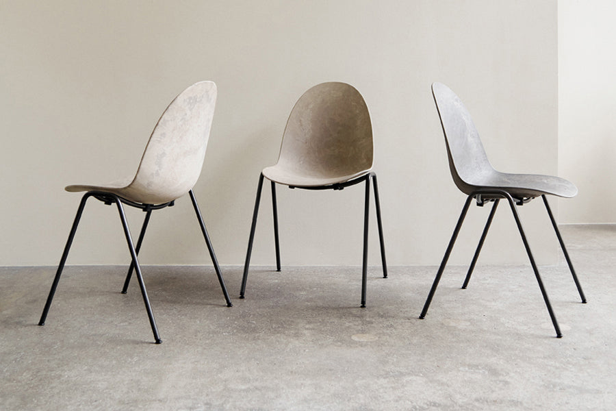 Eternity Sidechair by Mater, showing eternity sidechairs in live shot.