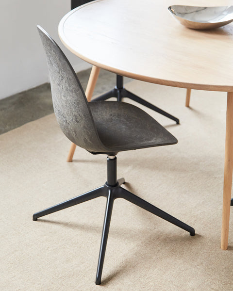 Eternity Swivel Chair by Mater, showing eternity swivel chairs in live shot.