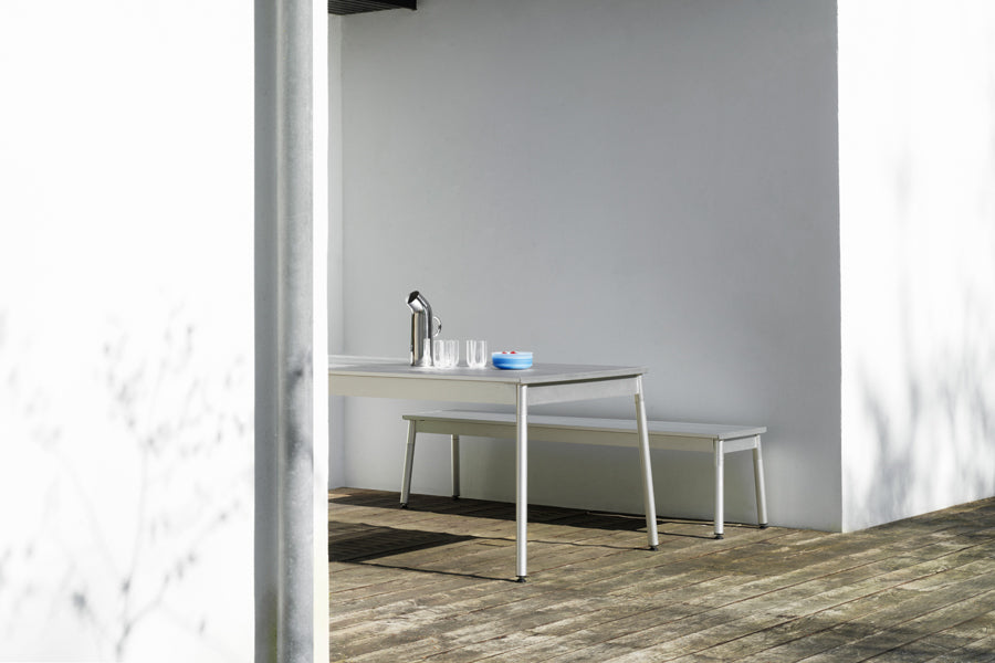 Ex Bench by Normann Copenhagen, showing ex bench in live shot.