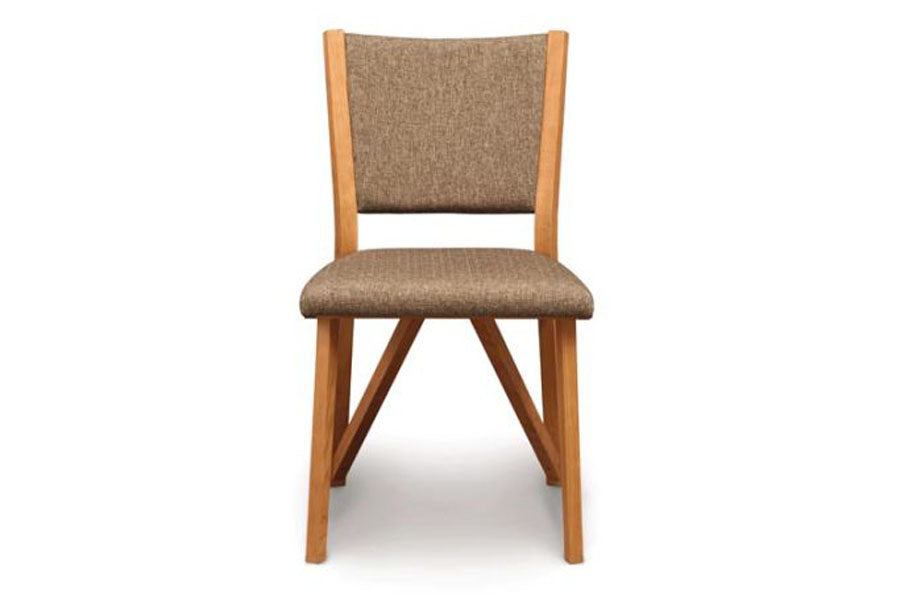 Exeter Chair by Copeland Furniture, showing front view of exeter chair.