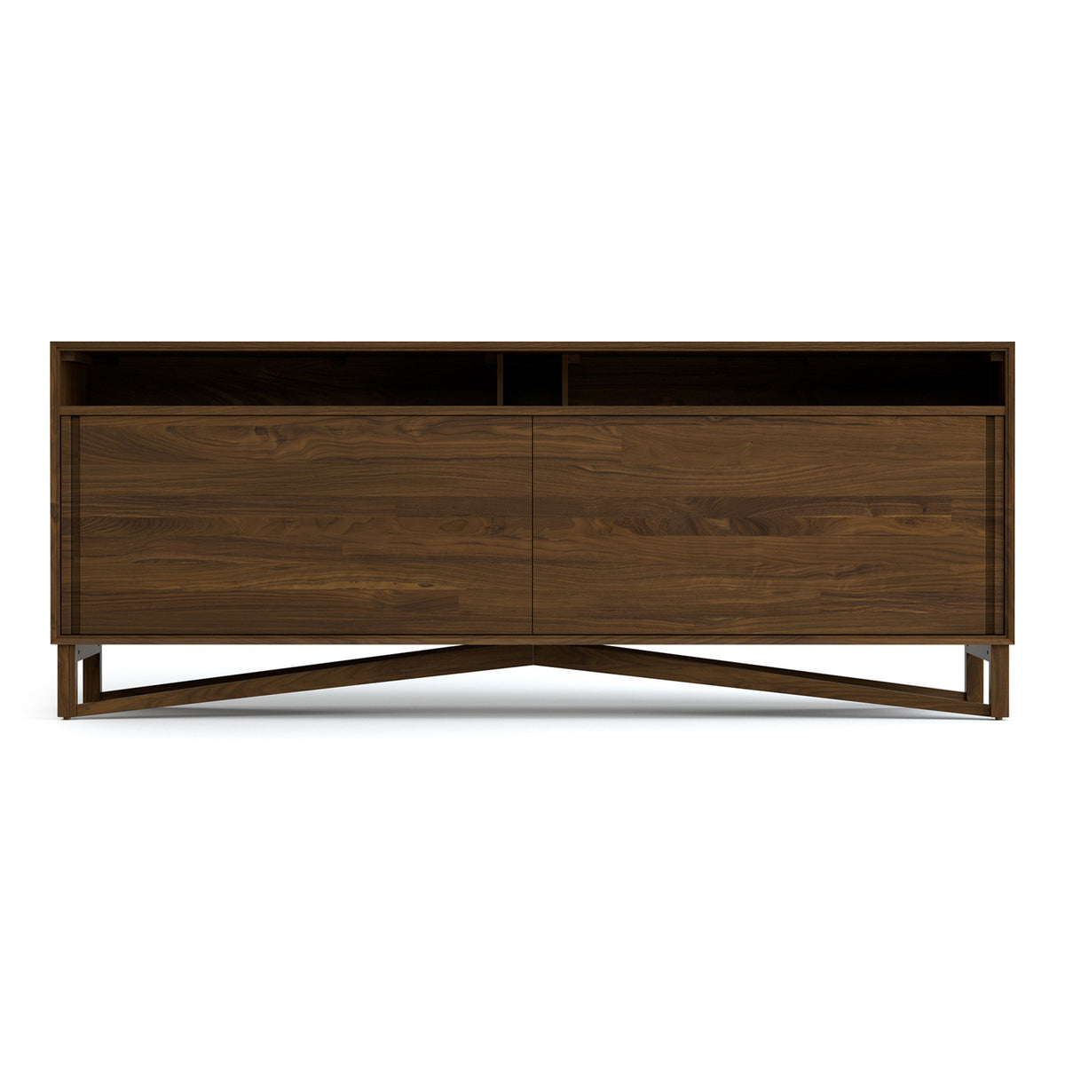 Exeter Media Cabinets by Copeland Furniture, showing front view of exeter media cabinets.