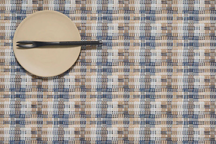 Fable Placemat by Chilewich, showing closeup view of fable placemat in live shot.