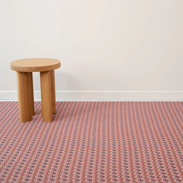 Fable Woven Floor Mat by Chilewich, showing closeup view of fable woven floor mat in live shot.