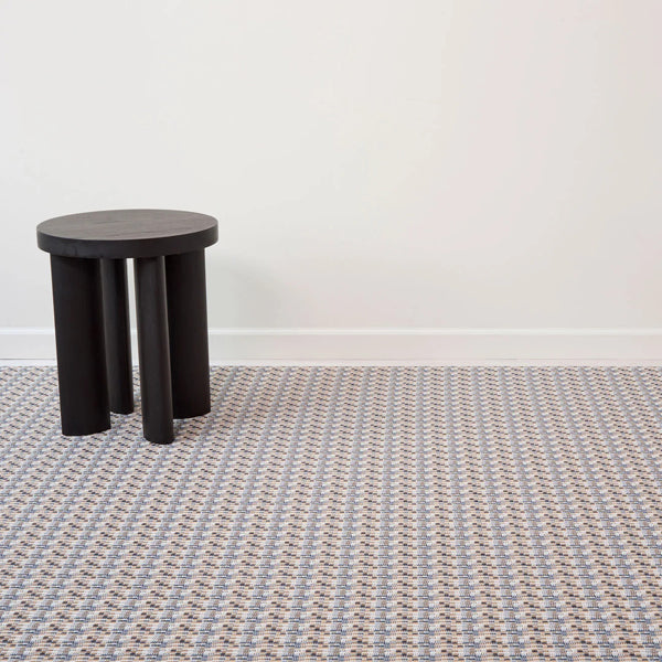 Fable Woven Floor Mat by Chilewich, showing closeup view of fable woven floor mat in live shot.
