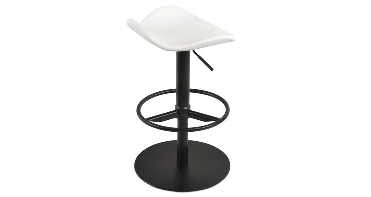 Falcon Full-Footrest Piston Stool by SohoConcept, showing side view of falcon full-footrest piston stool