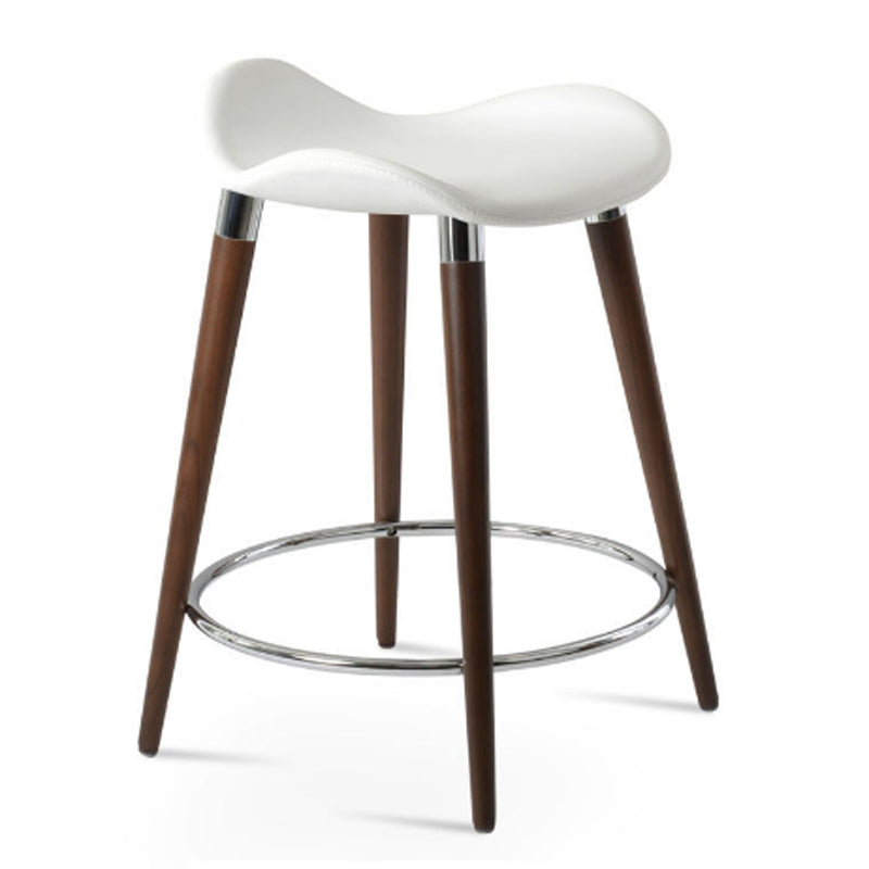 Falcon GZ-Wood Stool by SohoConcept, showing side view of falcon gz-wood stool.
