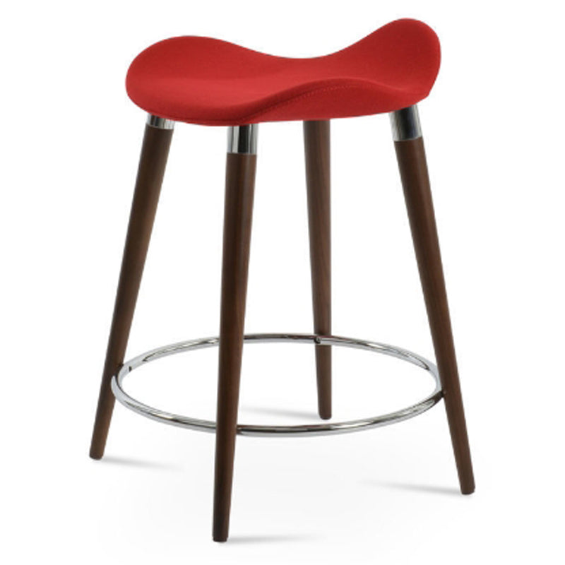 Falcon GZ-Wood Stool by SohoConcept, showing side view of falcon gz-wood stool.