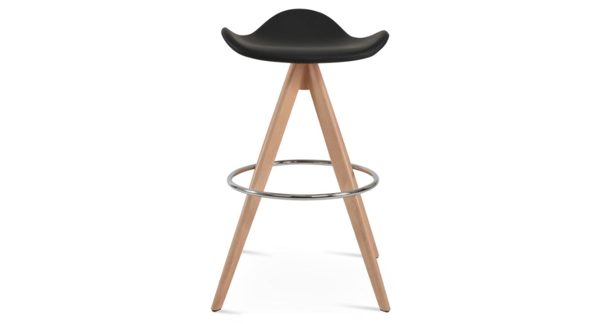 Falcon Pyramid-MW Swivel Stool by SohoConcept, showing front view of falcon pyramid-mw swivel stool.