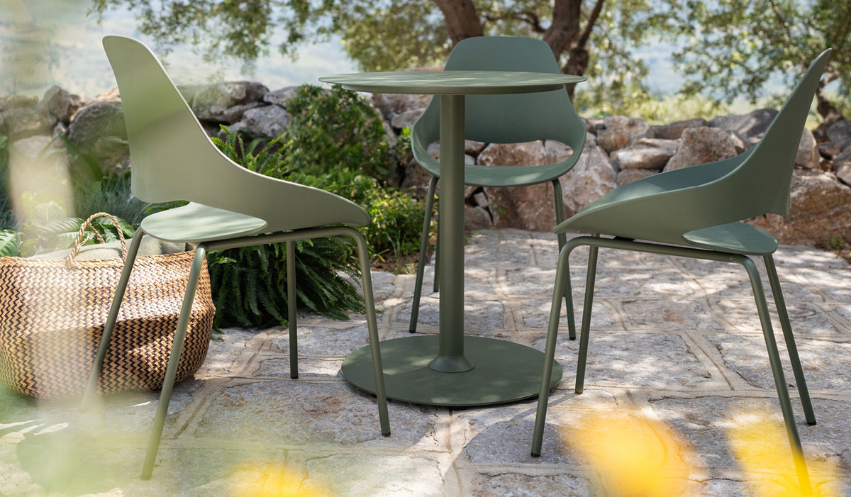 Falk Dining Chair by Houe, showing falk dining chairs in live shot.
