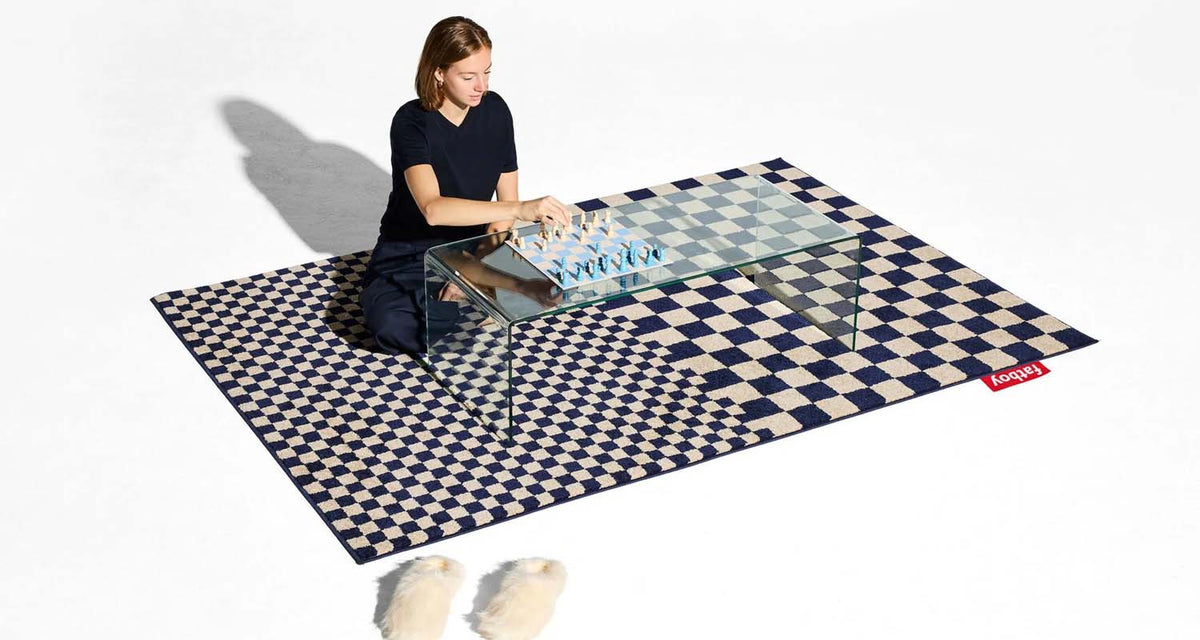 Carpet Petit Square Affair by Fatboy, showing carpet petit square affair in live shot.