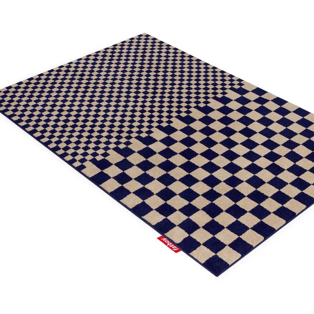 Carpet Petit Square Affair by Fatboy, showing angle view of carpet petit square affair.