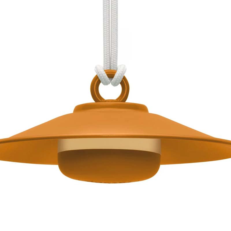 Chap-O Hanging Lamp by Fatboy, showing closeup view of chap-o hanging lamp.