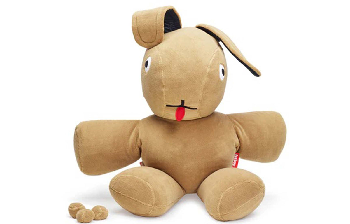 Co9 XS Teddy Latte by Fatboy, showing front view of co9 xs teddy latte.