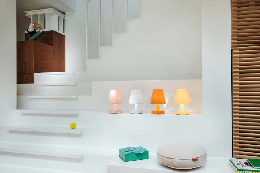 Edison The Ambiance Table Lamp by Fatboy, showing edison the ambiance table lamp  in live shot.