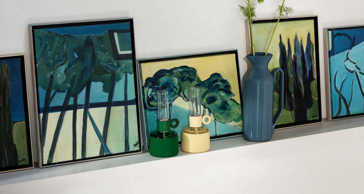 Flamtastique XS Oil Lamp by Fatboy, showing flamtastique xs oil lamp in live shot.