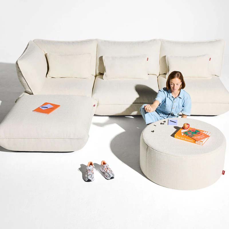 Sumo Corner Sofa by Fatboy, showing sumo corner sofa in live shot.