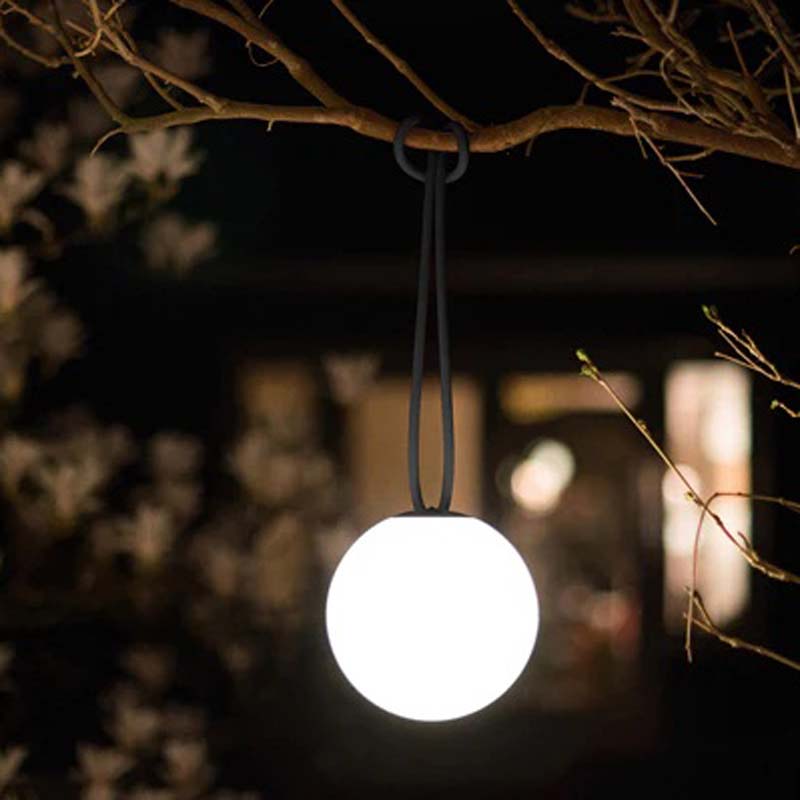 Bolleke Hanging Lamp by Fatboy, showing bolleke hanging lamp in live shot.