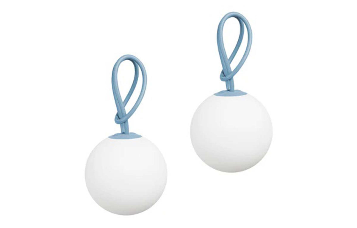 Bolleke Hanging Lamp by Fatboy - Duo Pack, Wave Blue.
