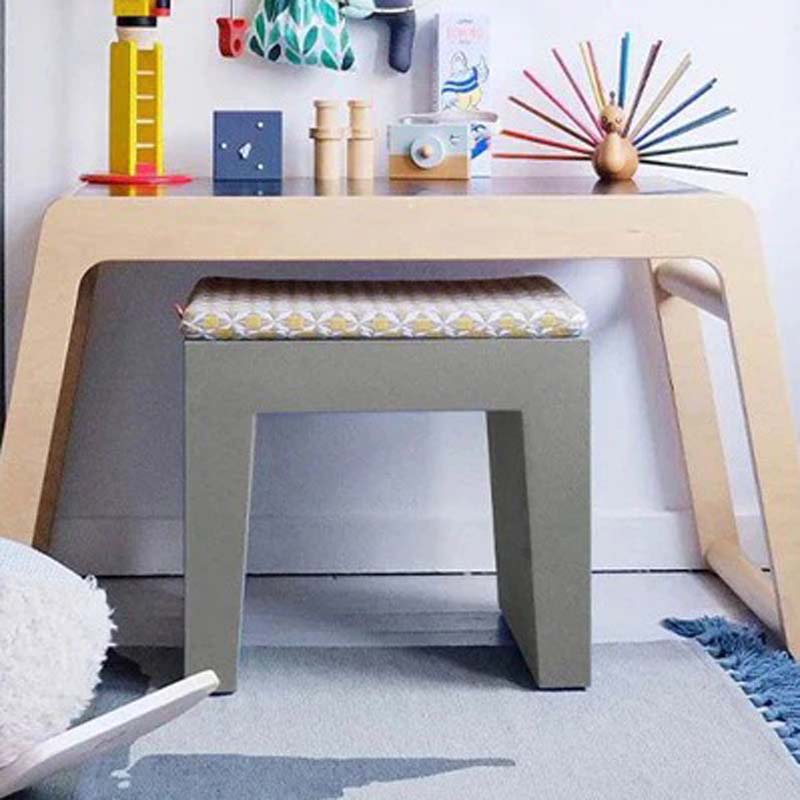 Concrete Seat Pillow by Fatboy, showing concrete seat pillow in live shot.