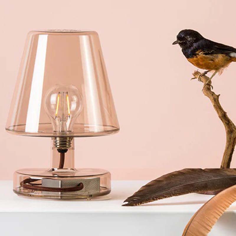 Transloetje Table Lamp by Fatboy, showing transloetje table lamp in live shot.