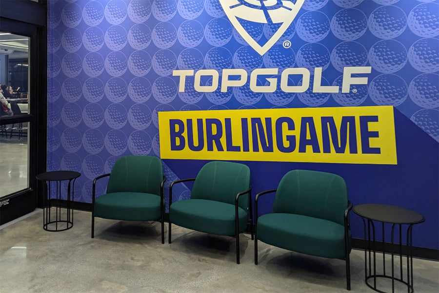 Ferno Lounge Chair by B&T, showing ferno lounge chairs in live shot.