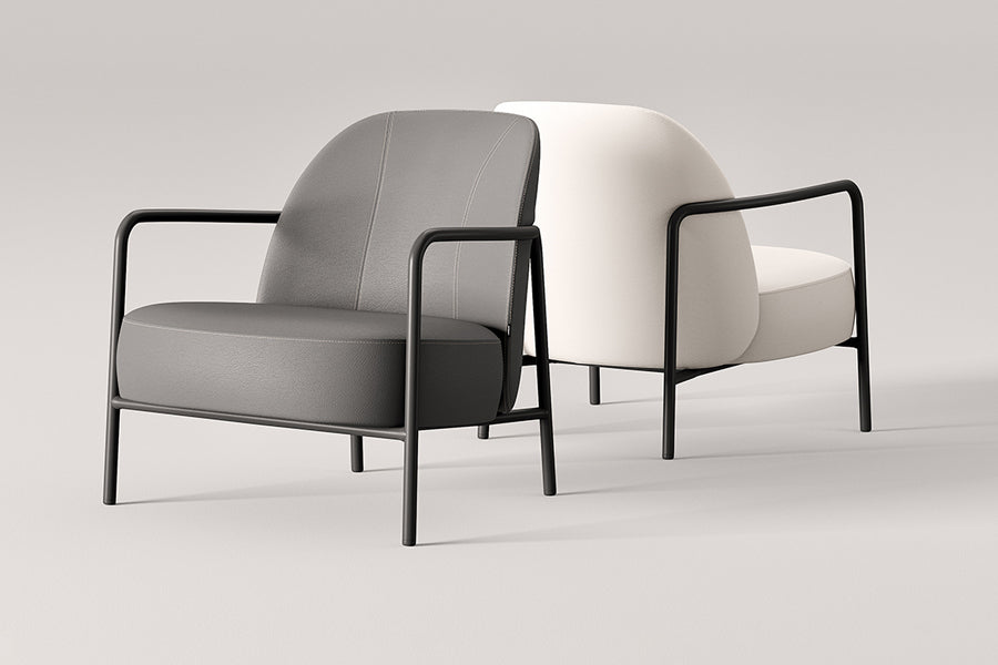 Ferno Lounge Chair by B&T, showing ferno lounge chairs in live shot.
