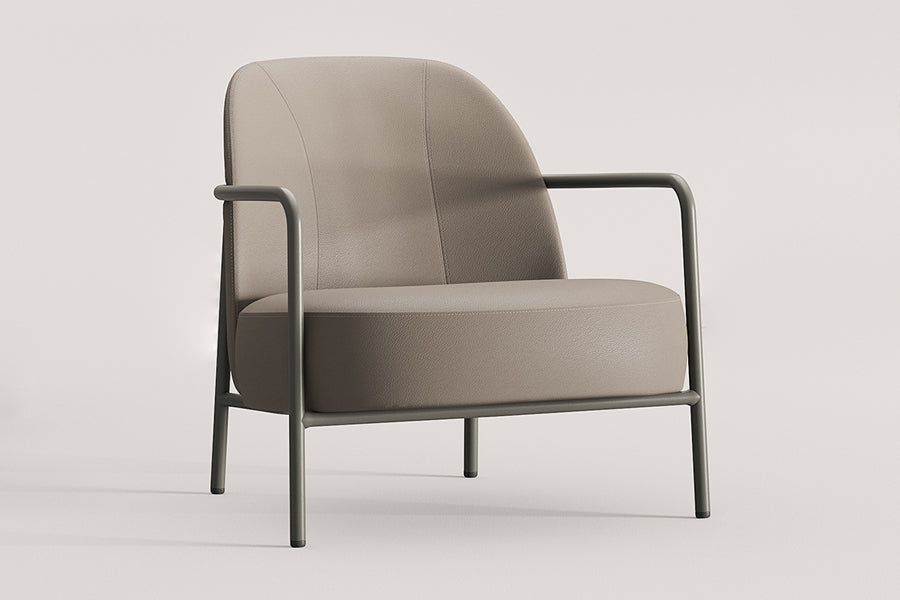 Ferno Lounge Chair by B&T, showing ferno lounge chair in live shot.