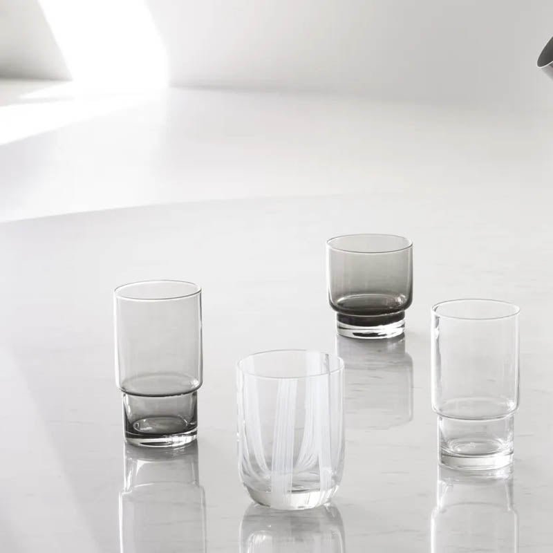 Fit Glass by Normann Copenhagen, showing fit glass in live shot.