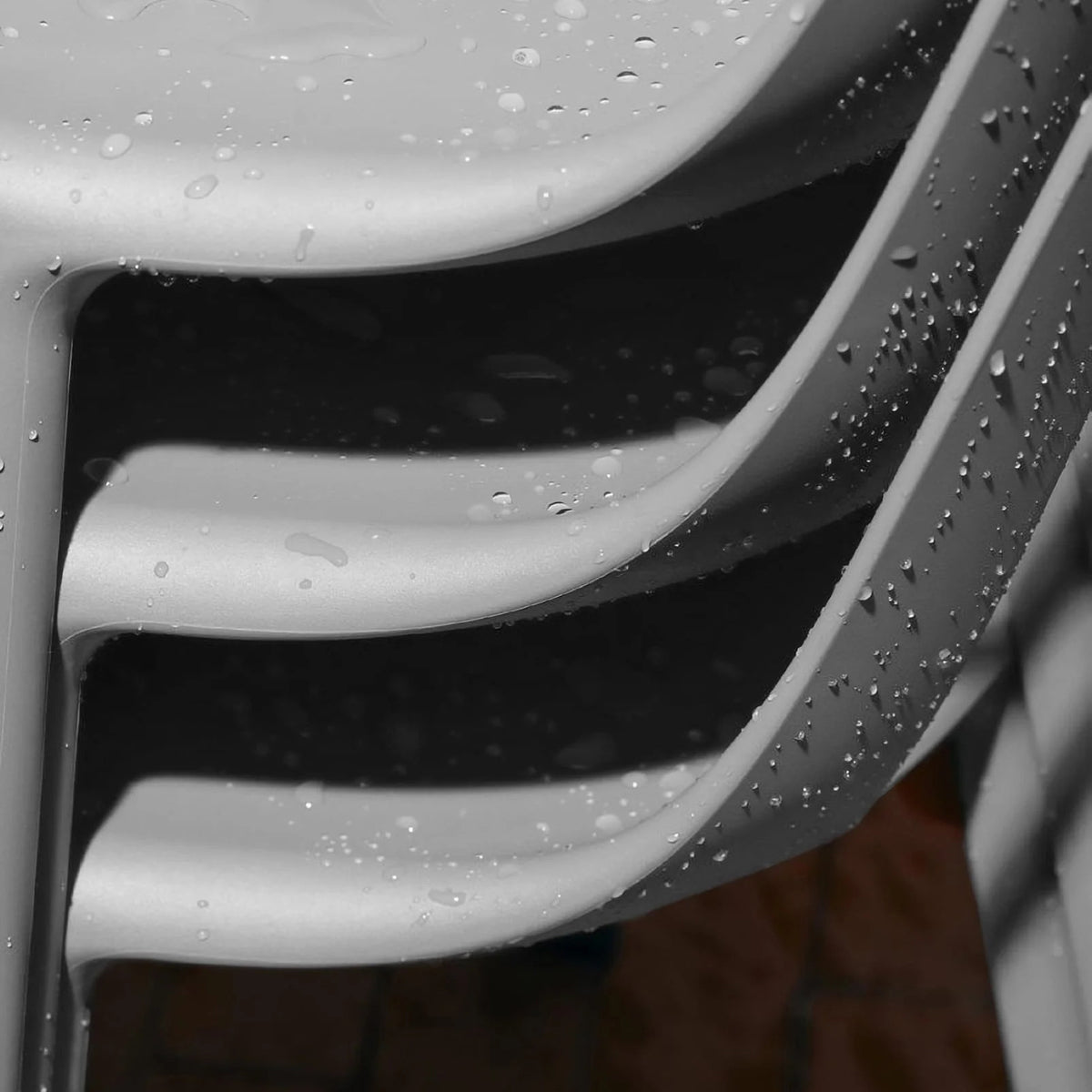 Fla Chair by Toou, showing closeup view of fla chairs in live shot.