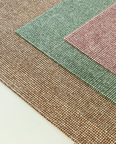 Flick Rug by Normann Copenhagen, showing closeup view of flick rugs in live shot.